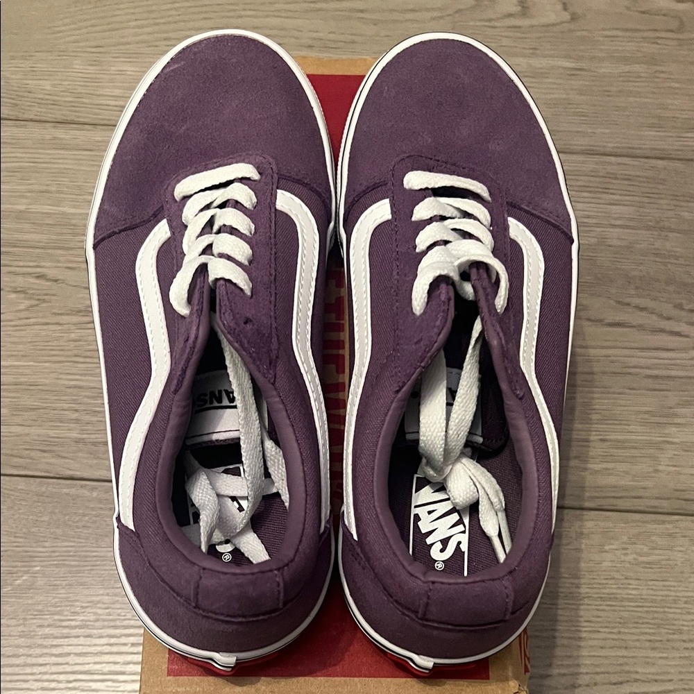 Youth Girl’s Vans Ward Suede Purple Shoes - Picture 2 of 6